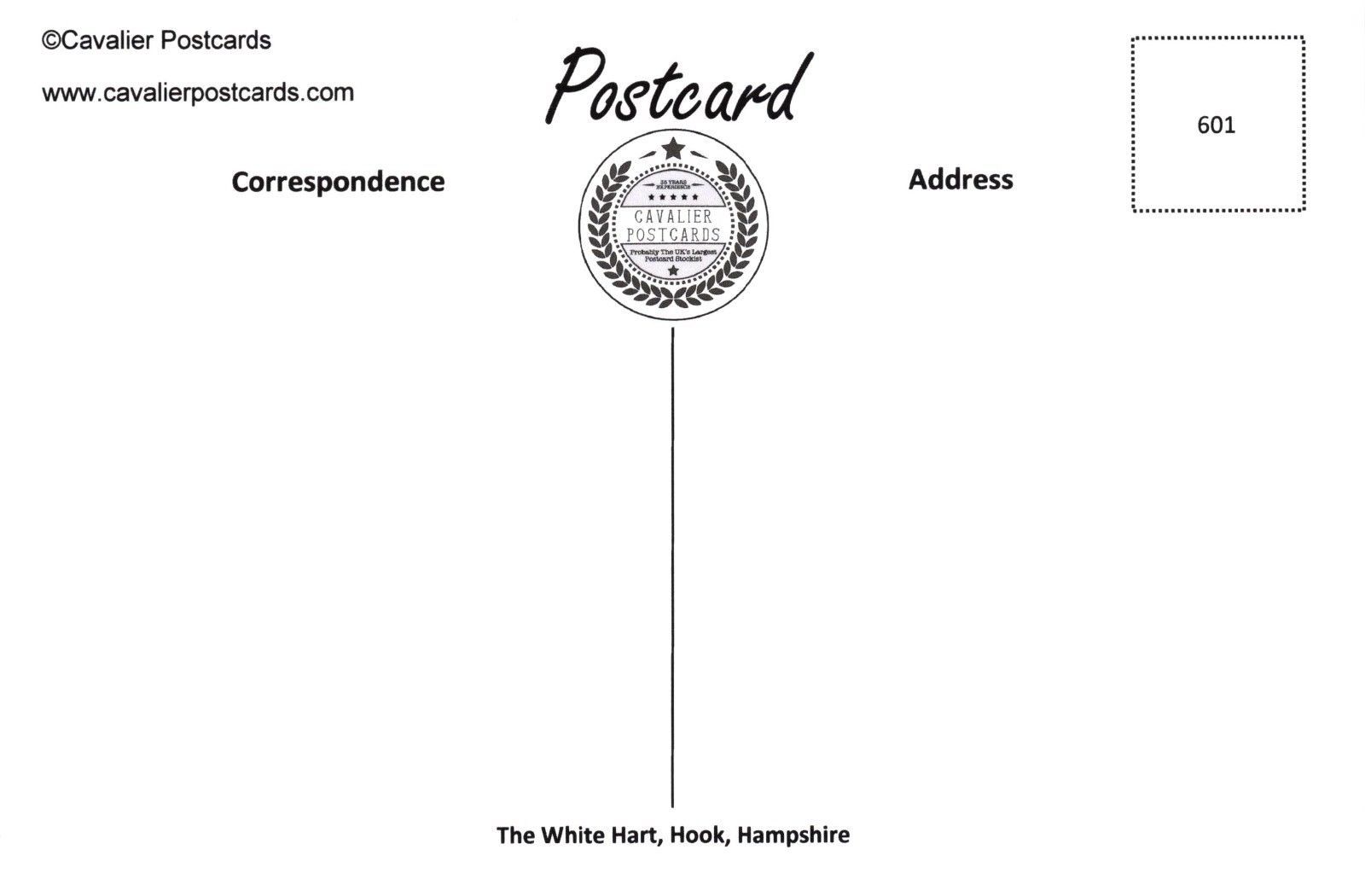 1600x1050 Postcard Art Sketch The White Hart Hook Hampshire C1880s 601 - Hook Sketch