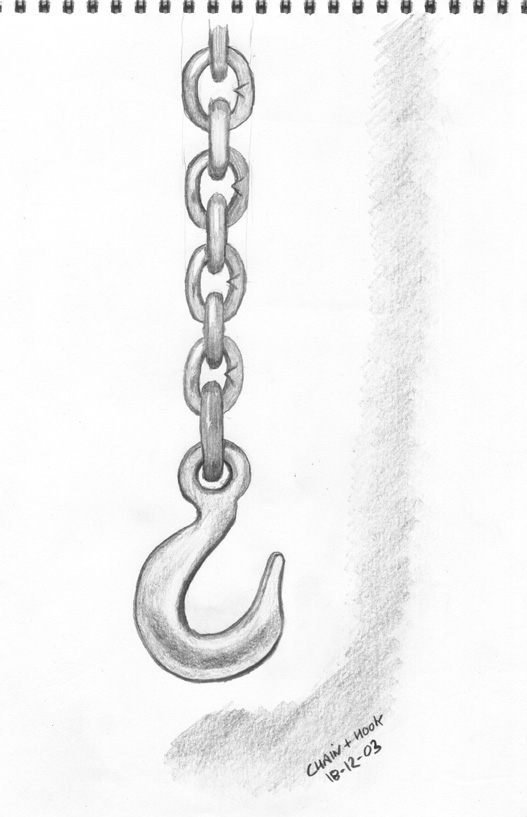 527x817 Chain And Hook Sketch By Pdtnc - Hook Sketch
