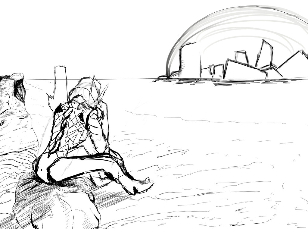 1023x760 Horizon Eva 01 (Sketch) By Alexfire99 - Horizon Sketch