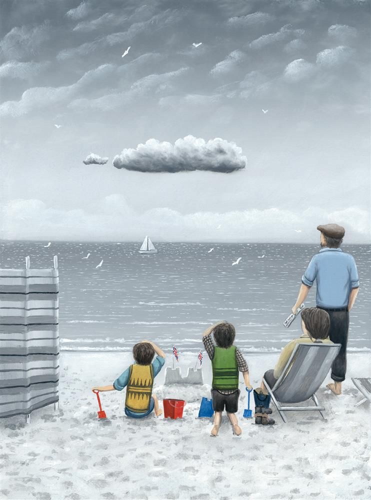 742x1000 Trouble On The Horizon (Sketch) By Leigh Lambert - Horizon Sketch