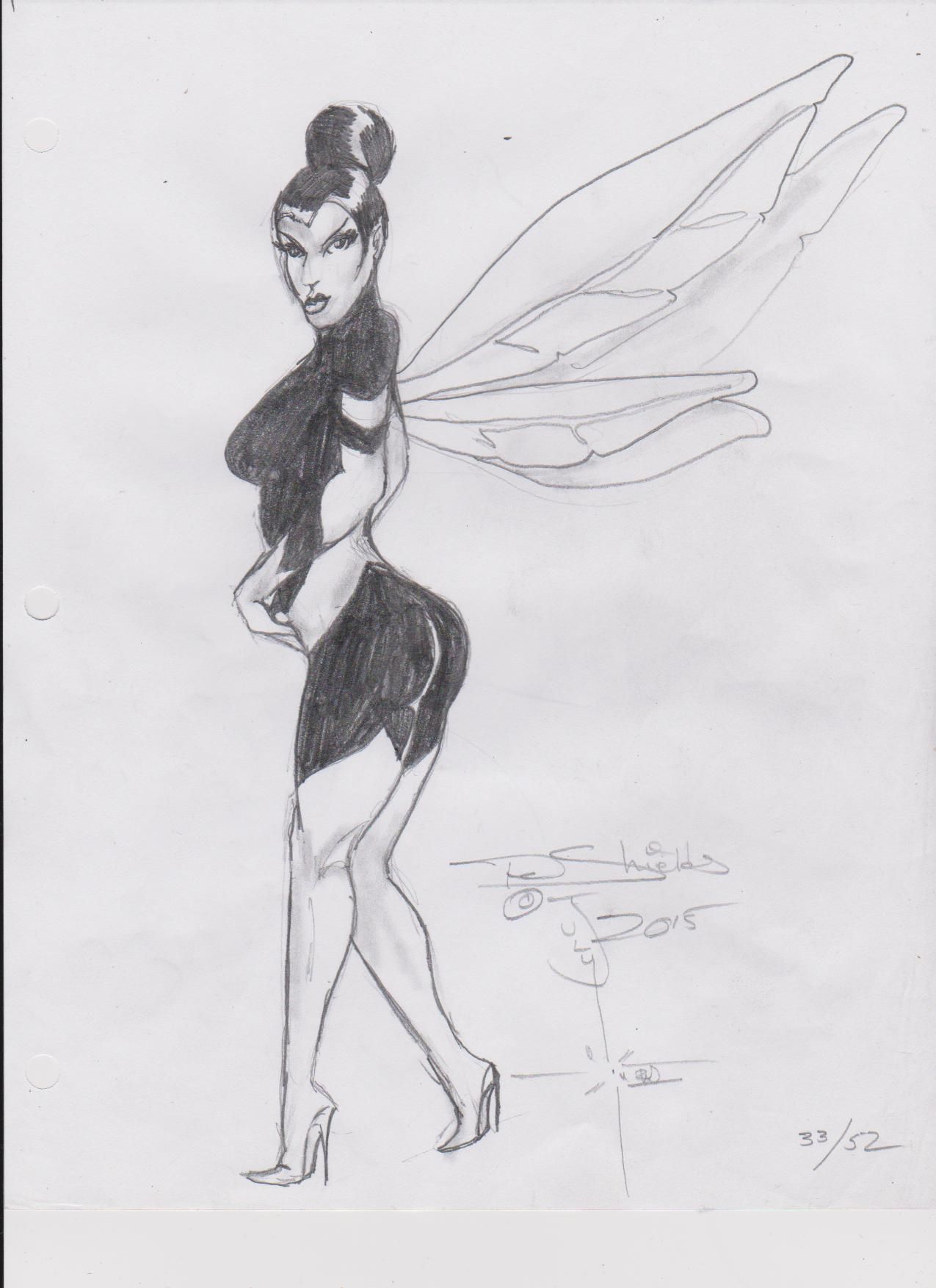 1275x1753 Oc Black Hornet Drawings By Me. Drawings - Hornet Sketch