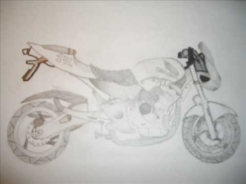 480x360 Honda Hornet Drawing - Hornet Sketch