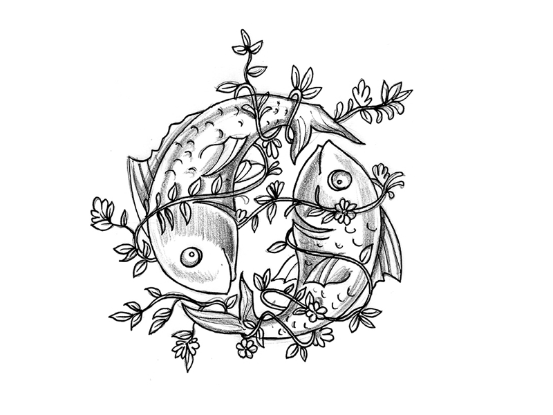 800x600 Pisces - Horoscope Sketch