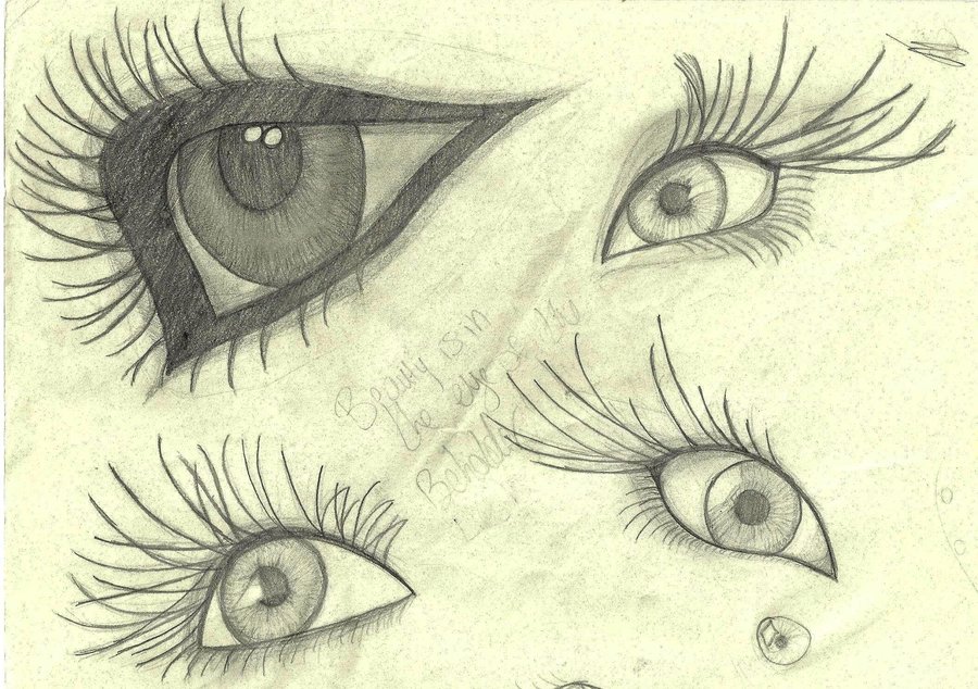 900x634 Horrible Eye Sketches By Cat09p - Horrible Sketches