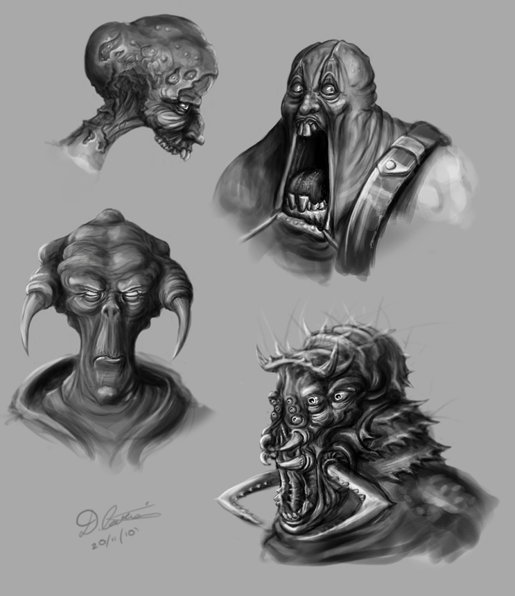 743x860 Horror Sketches.. By Thadeemon - Horror Sketches