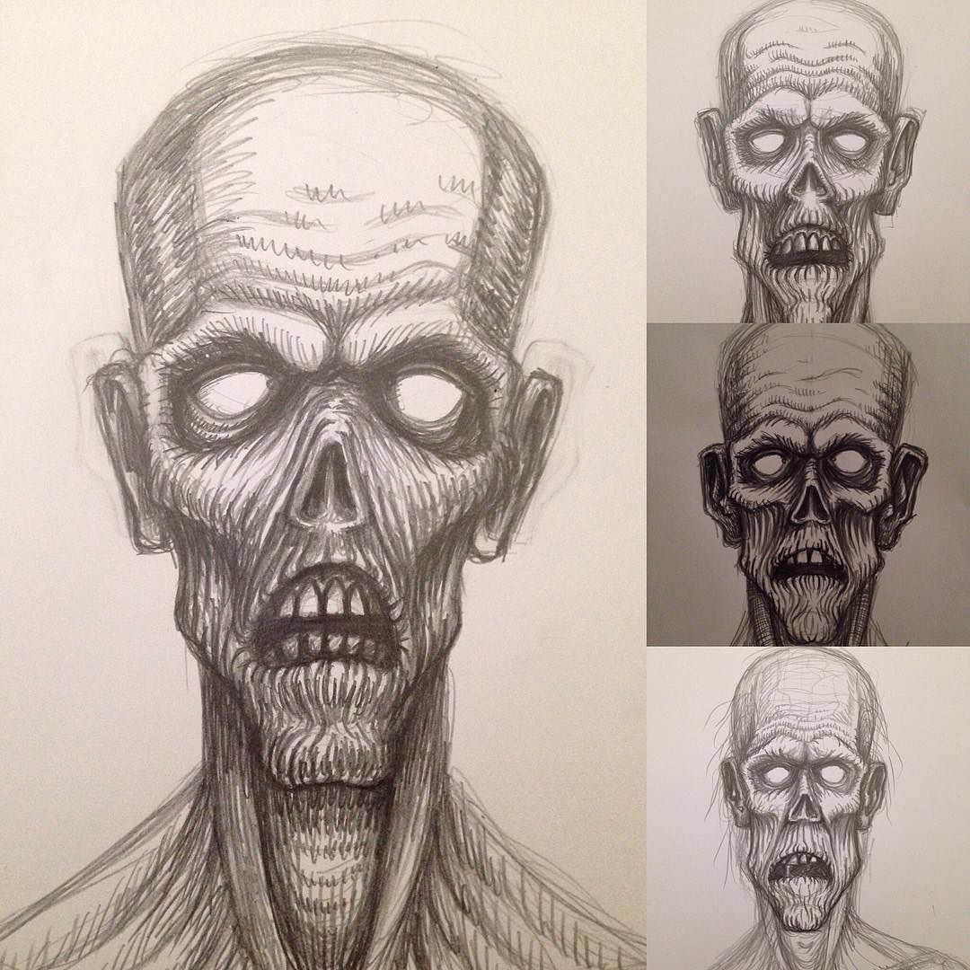 1080x1080 Recent Horde Of Ghoul Sketches. - Horror Sketches