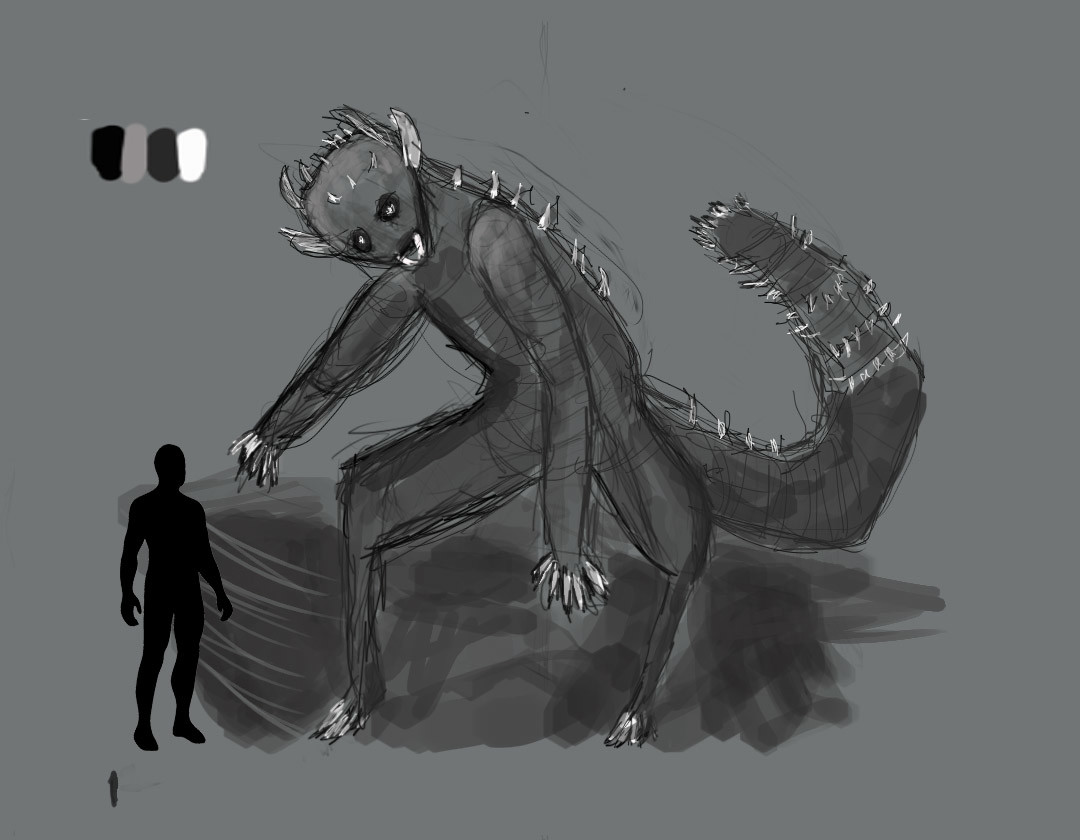 1080x840 Riley Hewitt - Horror Sketches