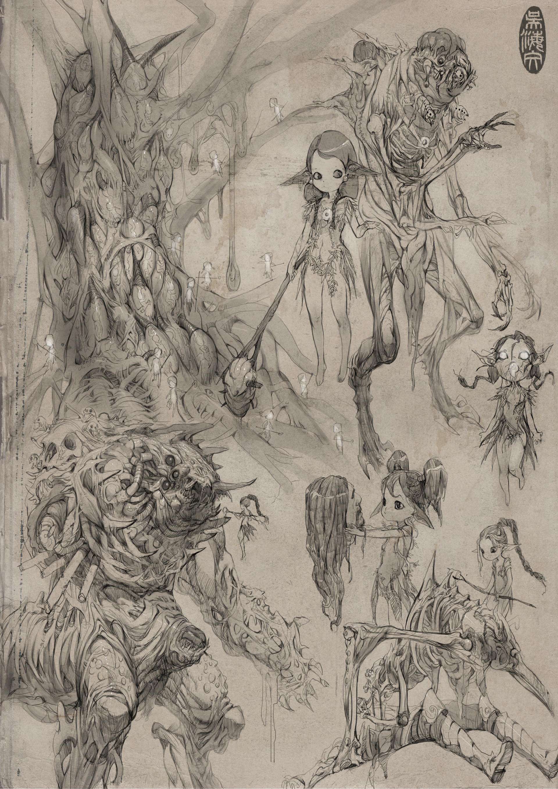 1920x2716 Artstation - Horror Sketches