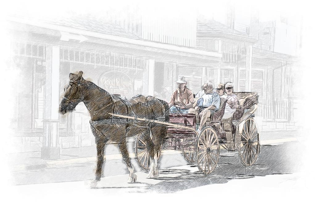 Horse And Carriage Sketch At Explore Collection Of