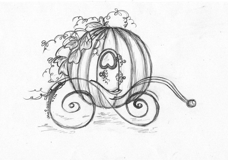 800x561 Cinderella Horse And Carriage Day 226 - Horse And Carriage Sketch