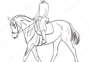 300x210 Horse And Rider Drawing Horse And Rider Lines 02equineribbon On - Horse And Rider Sketch