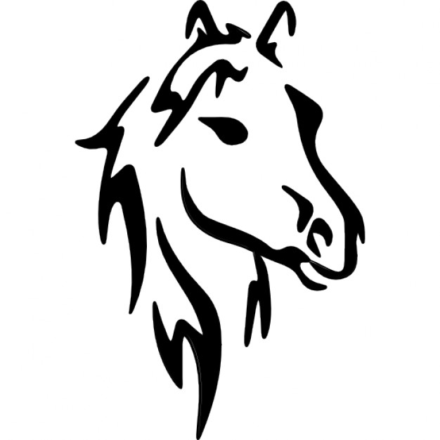 626x626 Horse Face Art Sketch Icons Free Download - Horse Art Sketch
