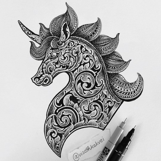541x543 Art, Horse, Details, Mandala, Sketch, Paint, Draw - Horse Art Sketch