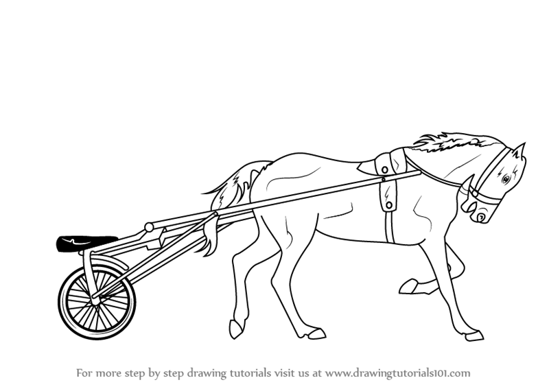800x567 Horse Cart Sketch - Horse Cart Sketch