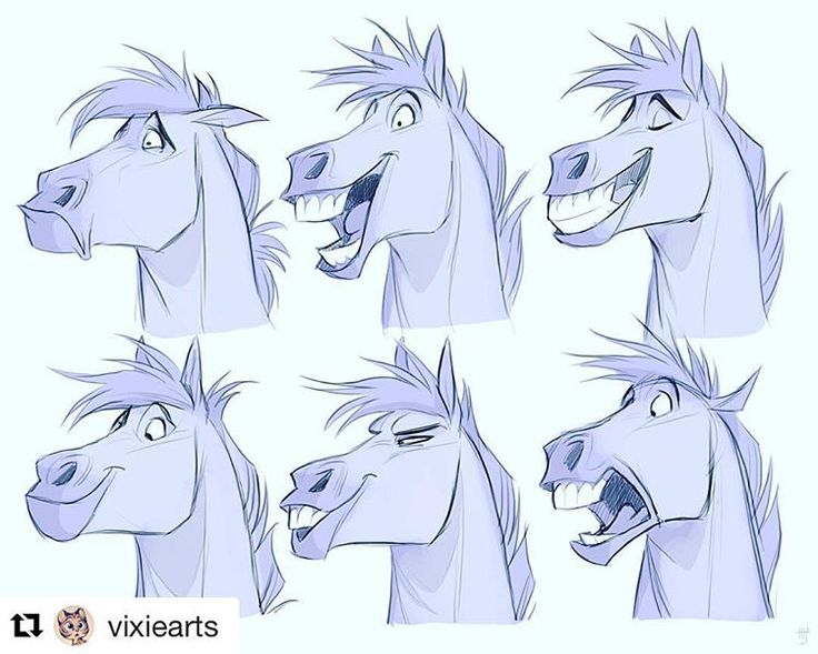 736x589 Horse Cartoon Image Group With Items - Horse Cartoon Sketch
