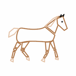 250x250 Drawing A Cartoon Horse - Horse Cartoon Sketch