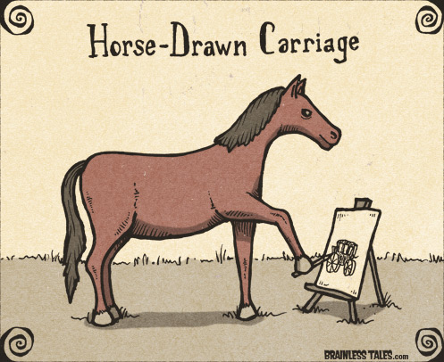 497x406 Horse Drawn Carriage - Horse Drawn Carriage Sketch