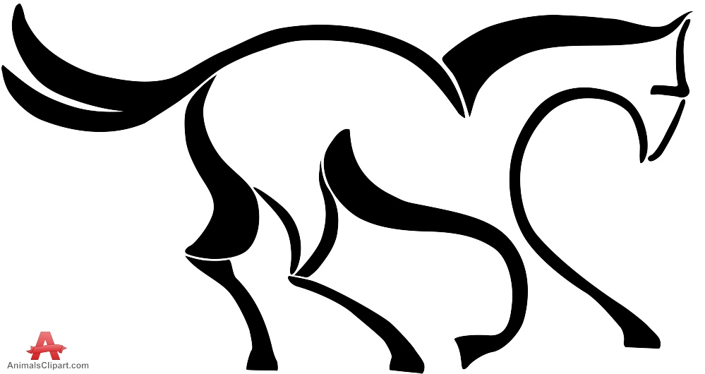 999x530 Sketch Of Horse Outline Free Clipart Design Download - Horse Outline Sketch