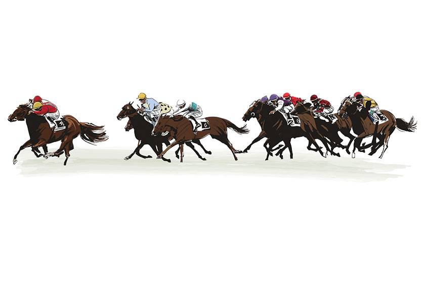840x560 Experience The Races - Horse Racing Sketch