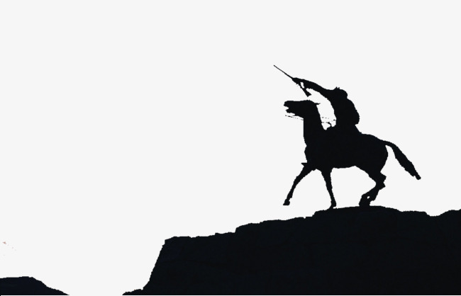 650x418 Horseback Soldier Silhouettes, Horse Riding, Soldier, Sketch Png - Horse Riding Sketch