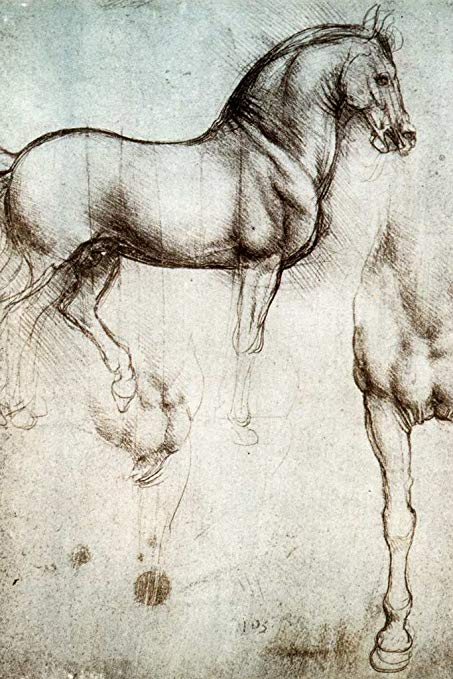 453x679 Leonardo Da Vinci Study Of Horses 1490 Drawing Sketch - Horse Sketch