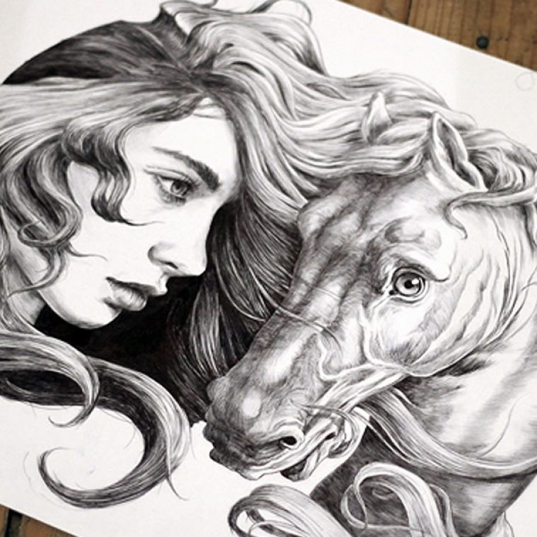 759x759 Sketchbooks Scene360 - Horse Sketch Book