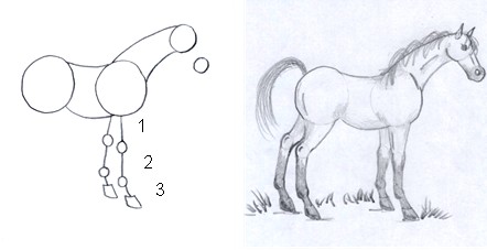 442x227 Horse Drawing Made Fun And Simple - Horse Sketch Easy