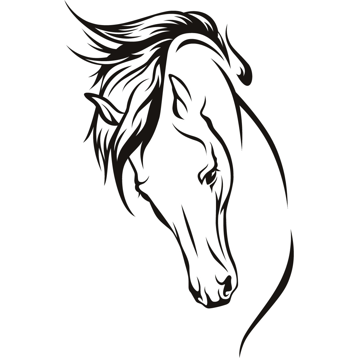 1200x1200 Horse Head Drawings Easy Simple Horse Head Drawing Simple Horse - Horse Sketch Easy