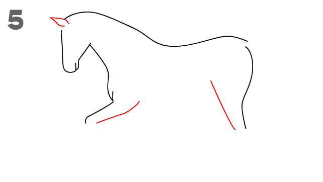 642x362 How To Draw A Horse - Horse Sketch For Kids