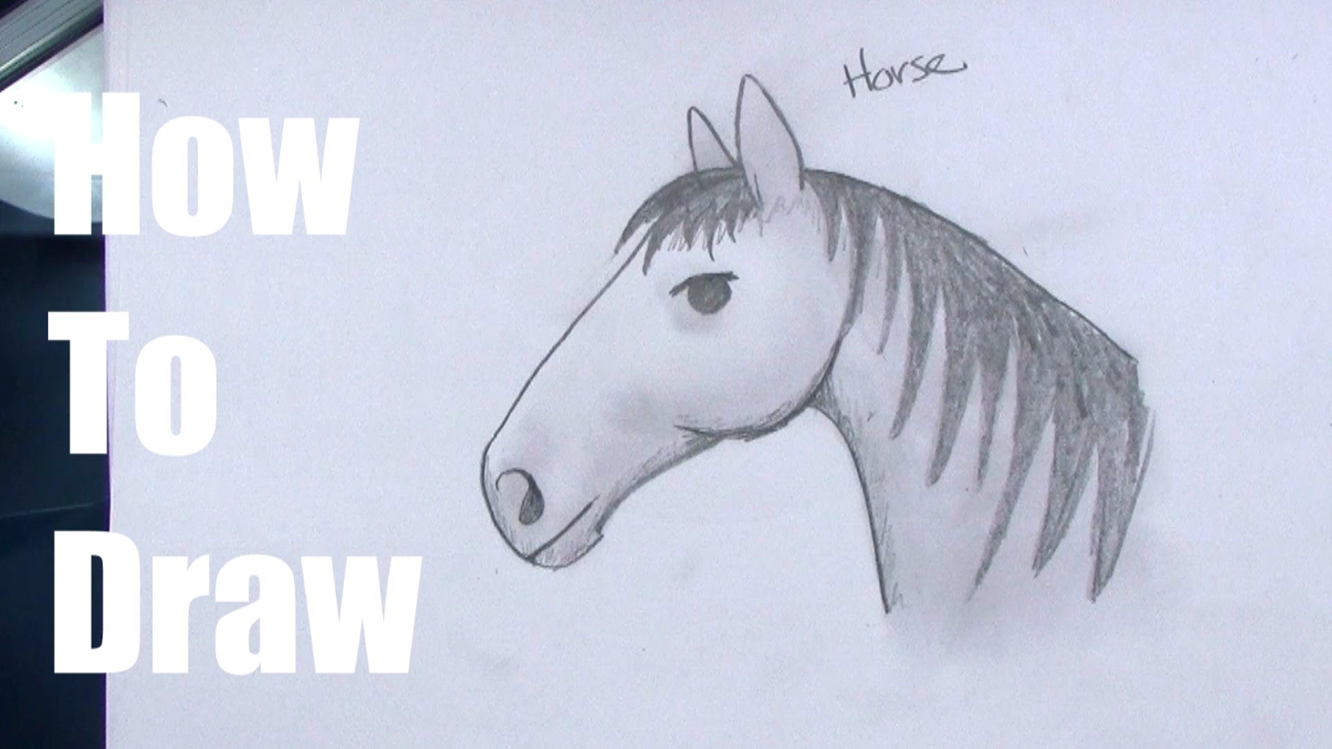 1920x1080 How To Draw A Horse For Kids Step By Step - Horse Sketch For Kids