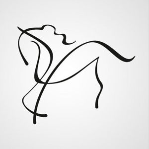 300x300 Running Horse Sketch Big Sizes Reusable Stencil Wall Decor Kids - Horse Sketch For Kids