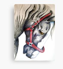 210x230 Black Stallion Drawing Canvas Prints Redbubble - Horse Sketch On Canvas