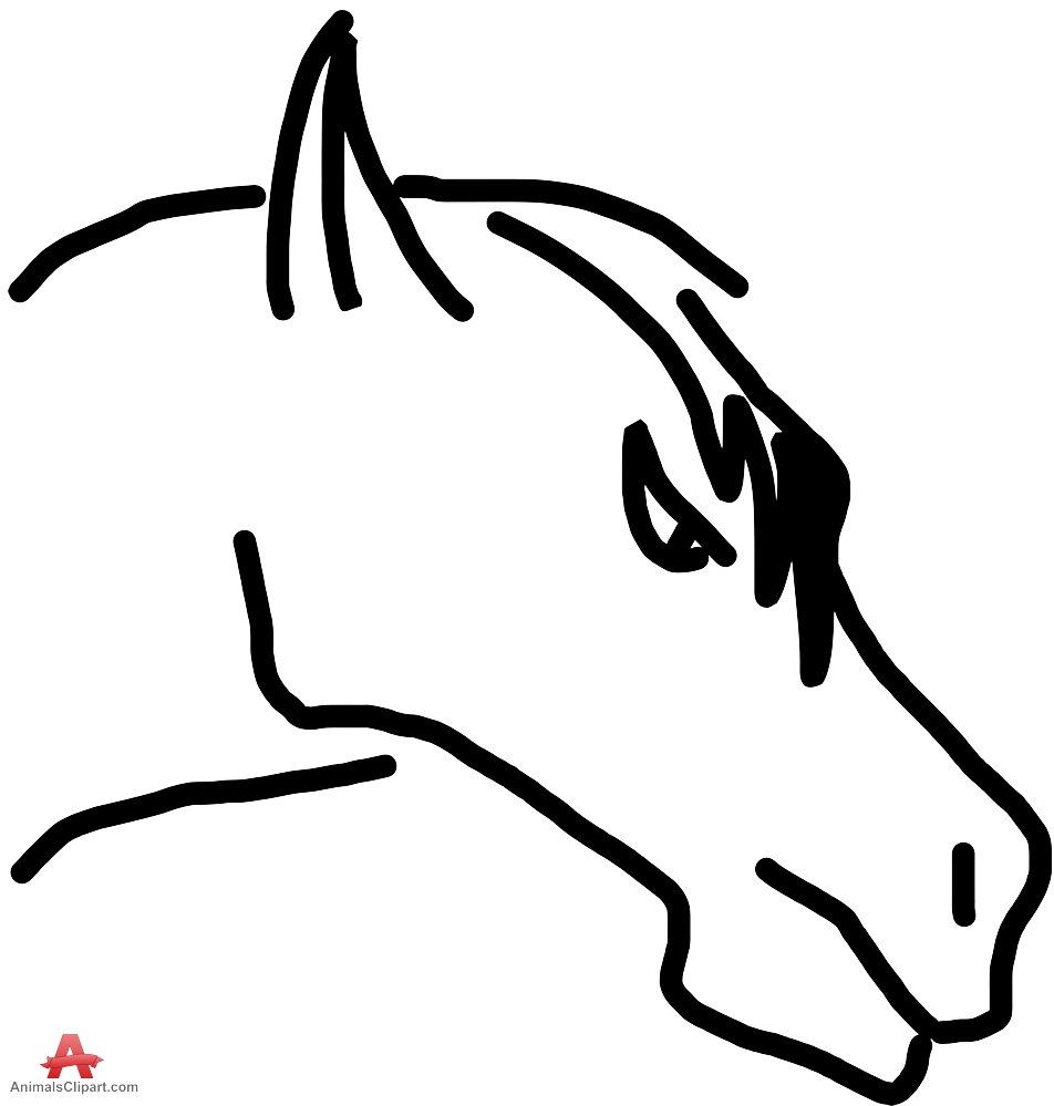 952x999 Horse Sketch Outline Free Clipart Design Download - Horse Sketch Outline