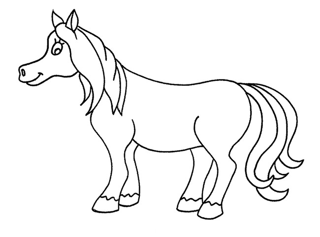 650x481 Horse Template - Horse Sketch Outline