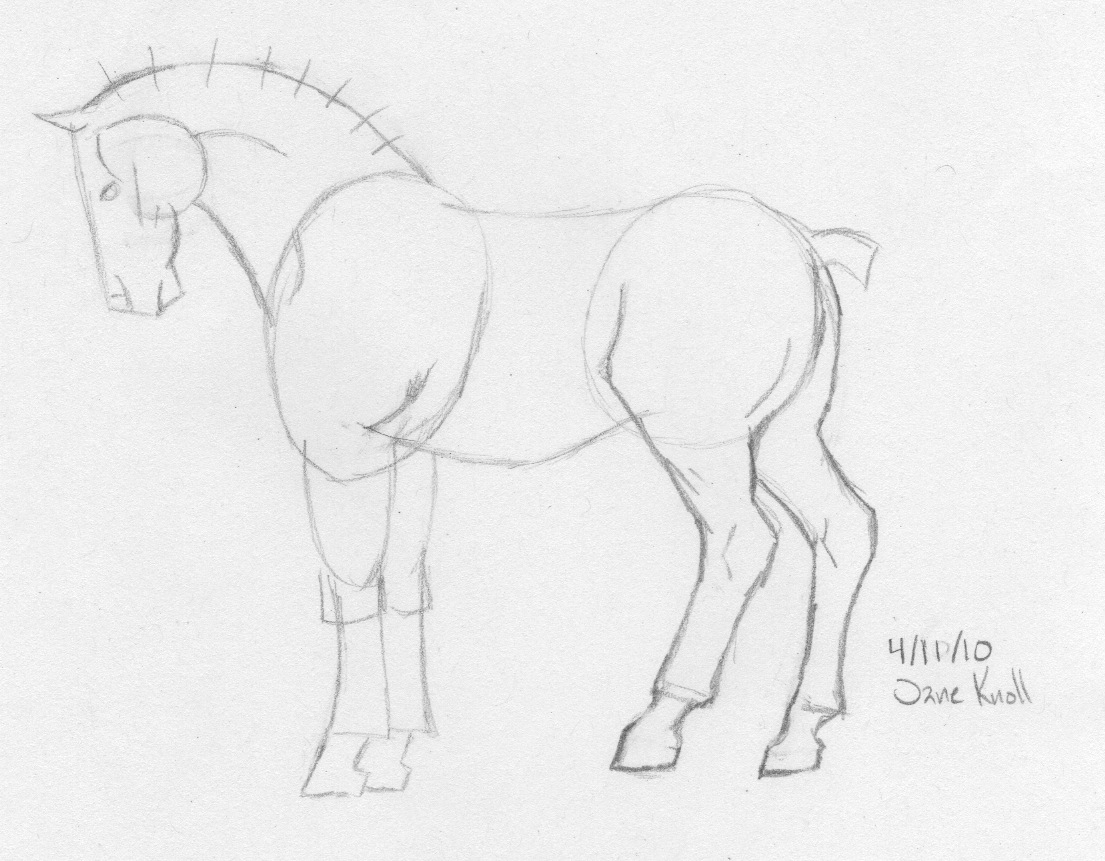 Horse Sketch Simple At Paintingvalley Com Explore Collection Of