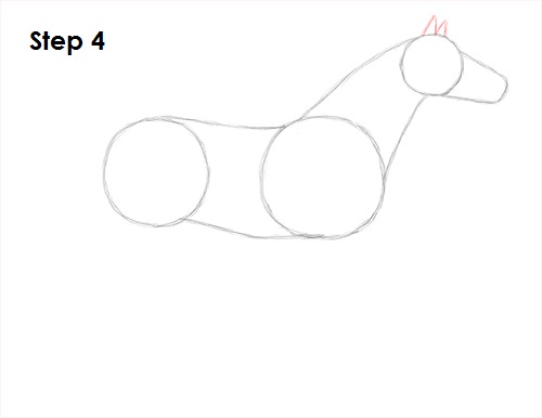 500x386 How To Draw A Horse - Horse Sketch Step By Step
