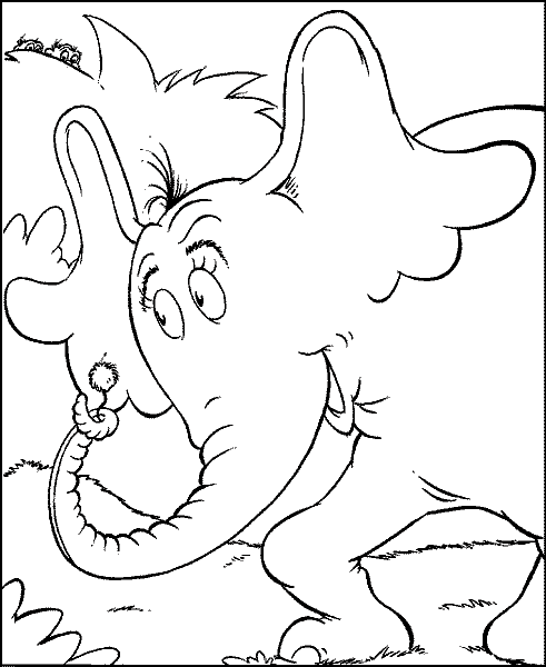 491x600 Horton Coloring Pages - Horton Hears A Who Sketch