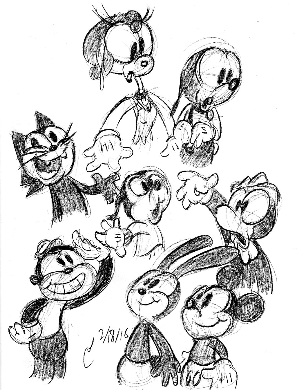 1024x1344 Hallber, Helen, And Other Rubberhose Characters By Stelo - Hose Sketch