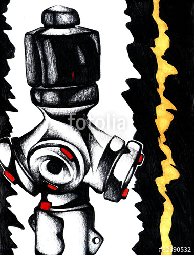 379x500 Hydrant Water Hose Drawing Sketch Art Handmade Stock Photo And - Hose Sketch