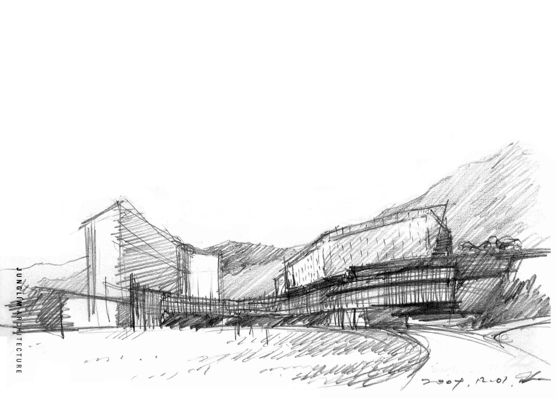 1800x1330 Bundang Seoul National University Hospital Junglim Architecture - Hospital Building Sketch