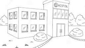 280x158 Hospital Building Clipart Black And White All About Clipart - Hospital Building Sketch
