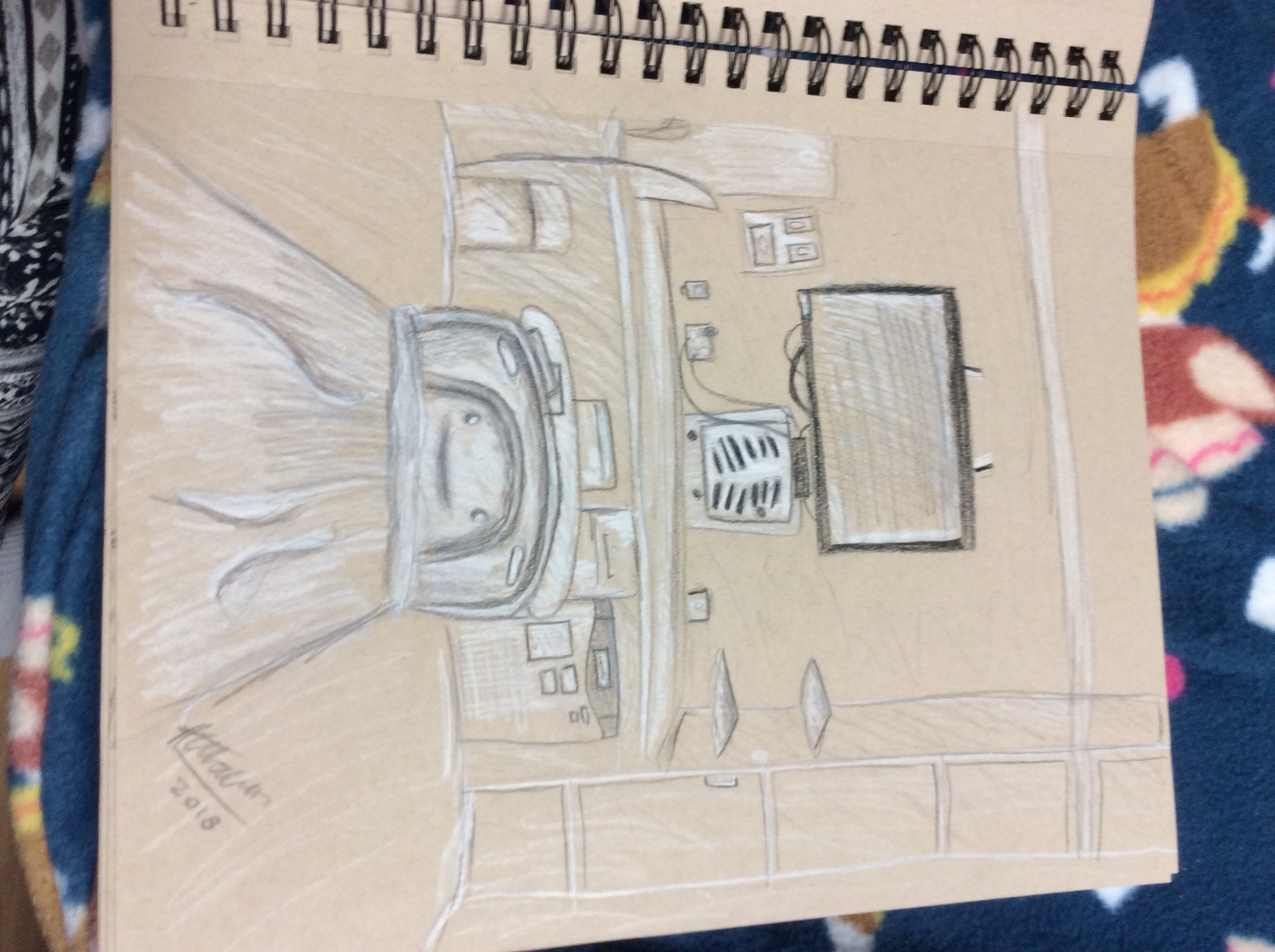 2592x1936 My Hospital Room Sketch The Art Unicorn - Hospital Room Sketch