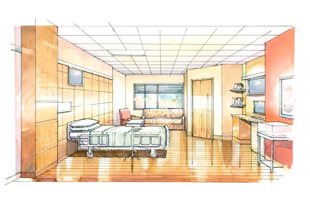 640x428 Behind The Design Connecting The Nicu And Maternity Floors - Hospital Room Sketch