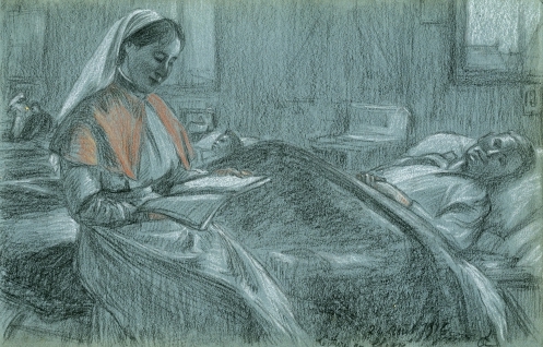 497x318 Ww1 Australian Field Hospital Sketches Revealed In France - Hospital Sketches