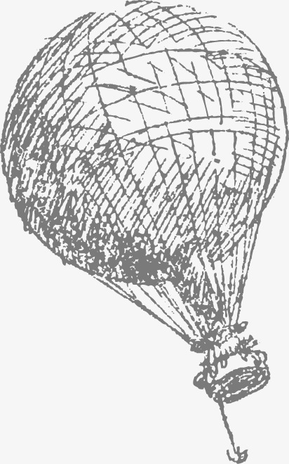 412x660 Hand Drawn Sketch Pattern Of Hot Air Balloon, Hand Painted, Sketch - Hot Air Balloon Sketch