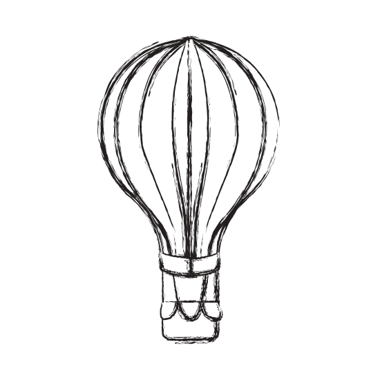 550x550 Hot Air Balloon Sketch - Hot Air Balloon Sketch