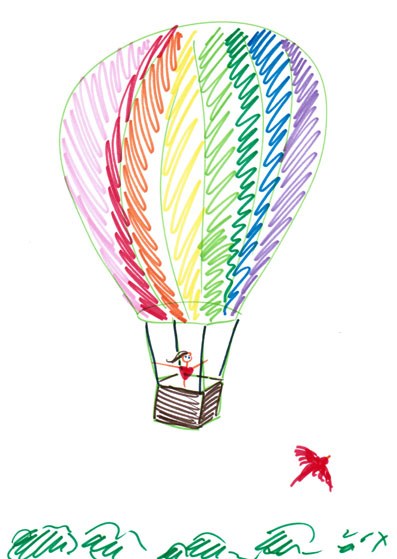397x559 Hollick My Hot Air Balloon Adventure - Hot Air Balloon Sketch