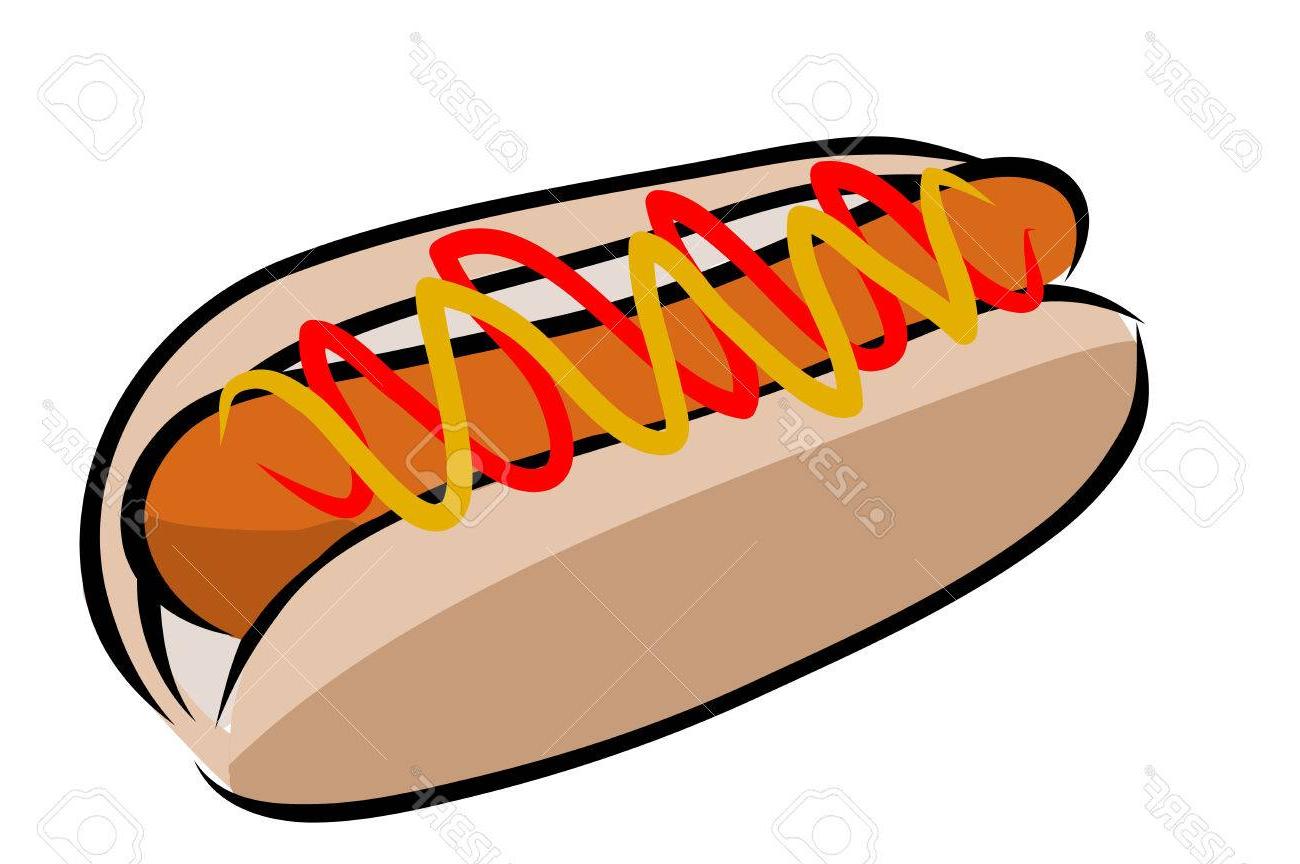 1300x864 Unique Vector Illustration Of Free Hand Sketch Hot Dog Library - Hot Dog Sketch