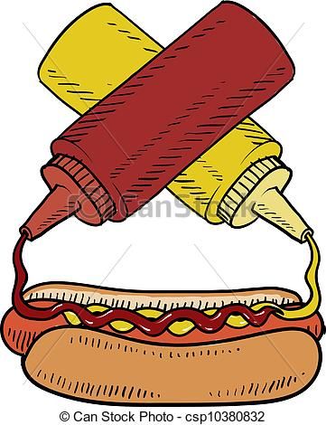 361x470 Vector - Hot Dog Sketch