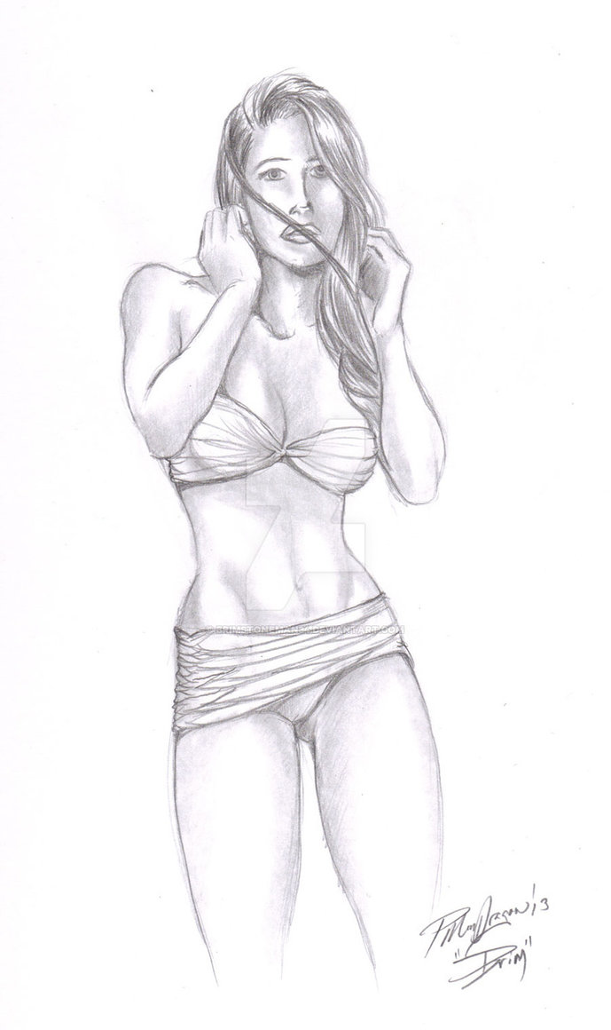 689x1160 Hot Girl Pencils By Brimstoneman34 - Hot Girl Sketch